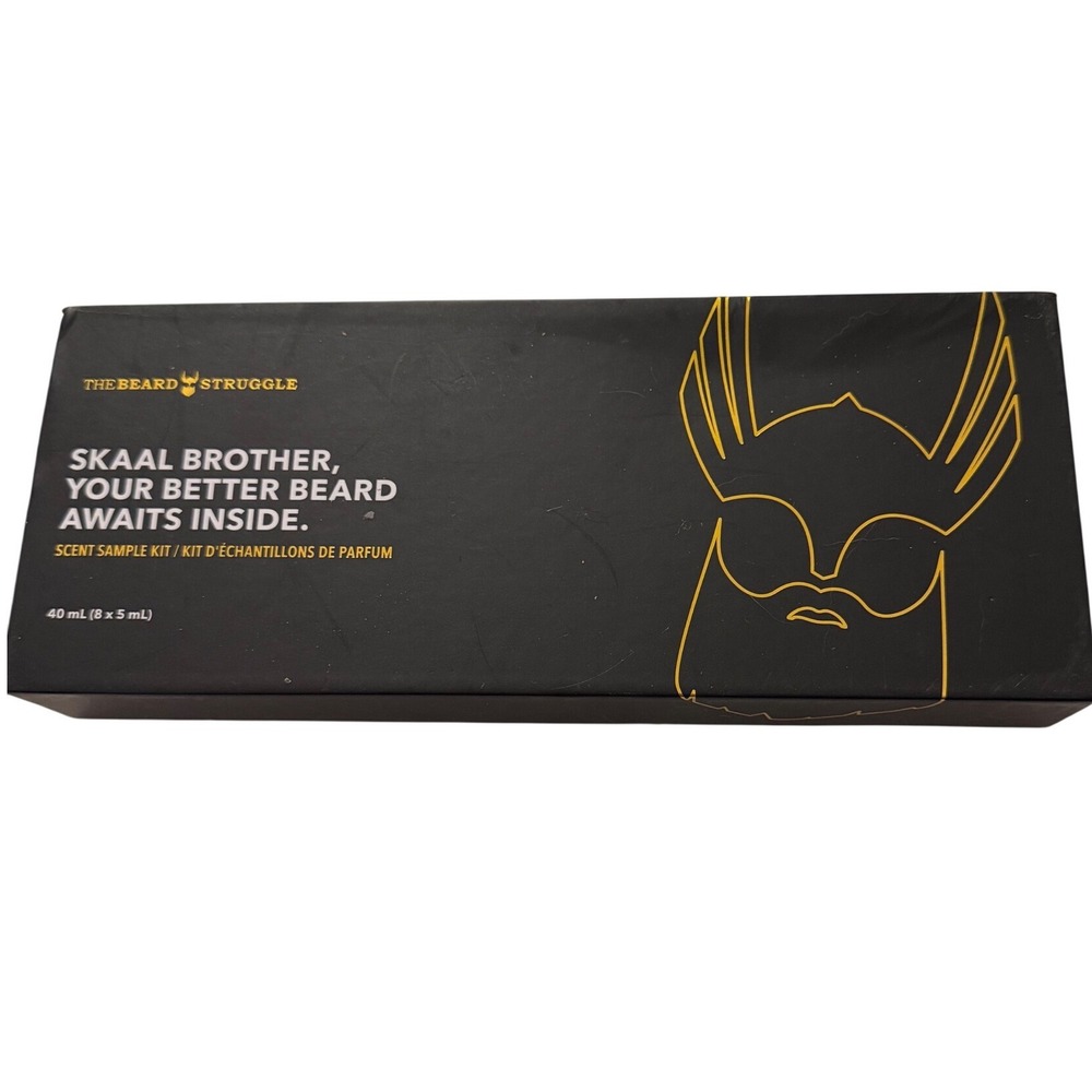 The Beard Struggle Scent Sample Kit 8 x 5mL Night Liquid Gold Elixir Beard Oil